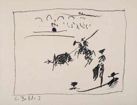 Litografía Picasso - La pique, 1961