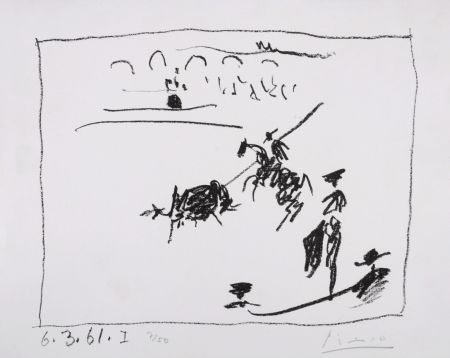 Litografía Picasso - La Pique, 1961 - Hand-signed