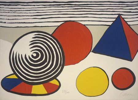 Litografía Calder - La point de non retour / The Point of No Return from La Memoire Elementaire