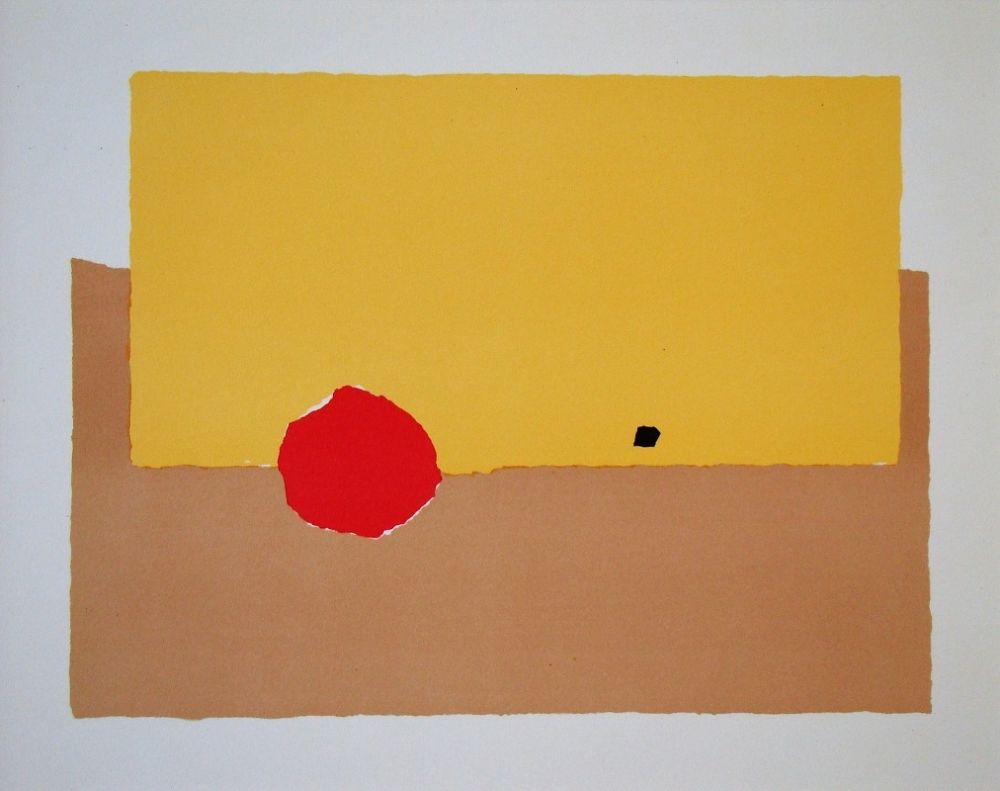 Litografía De Stael - La pomme - 1952