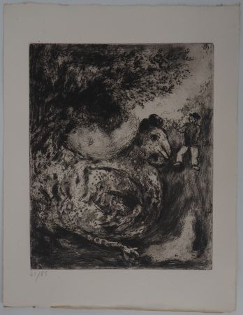 Grabado Chagall - La poule aux œufs d'or