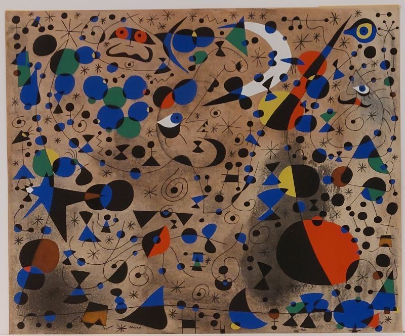 Pochoir Miró - La Poétesse (Constellations) 