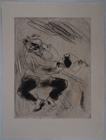 Grabado Chagall - La rage de dents (Mal de dents)