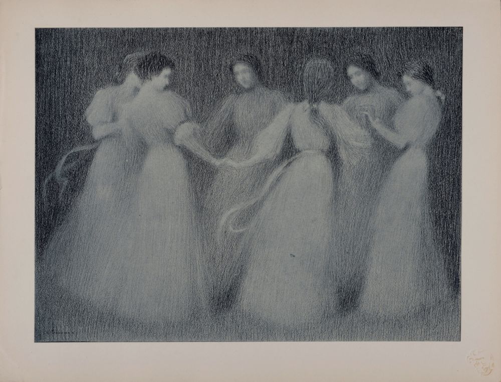 Litografía Le Sidaner - La Ronde, 1897