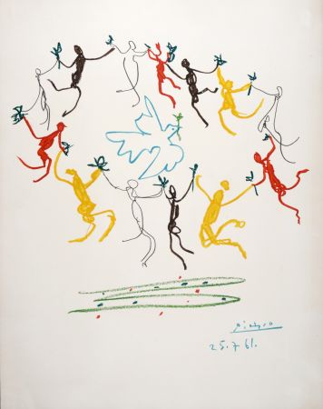 Litografía Picasso - La Ronde de la Jeunesse, 1961