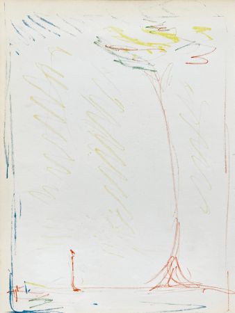 Litografía Giacometti - La Rue & L'Arbre