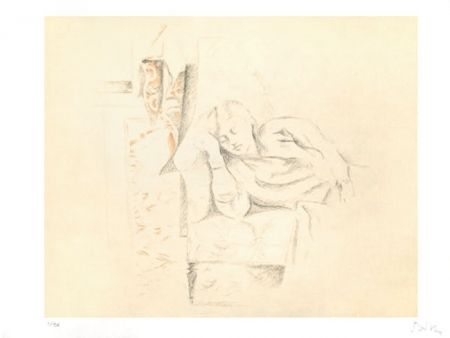 Litografía Balthus - LA SIESTE