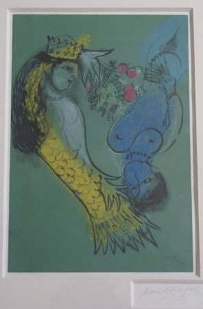 Grabado En Madera Chagall - La Sirene