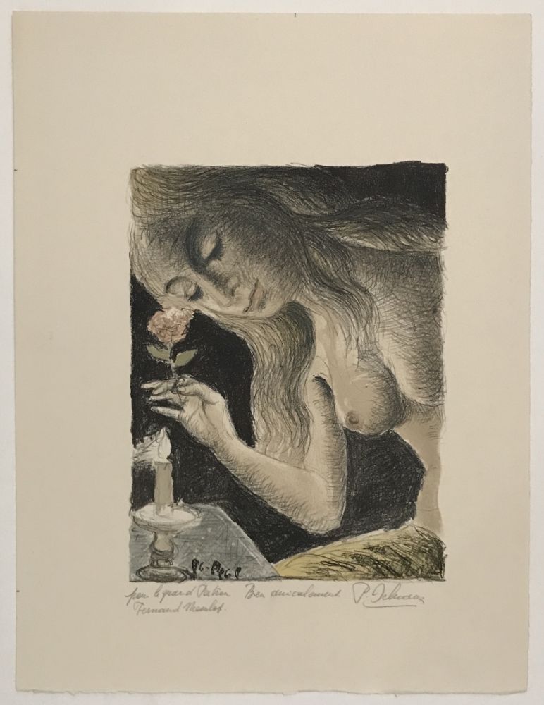 Litografía Delvaux - La Sirene (The Mermaid)