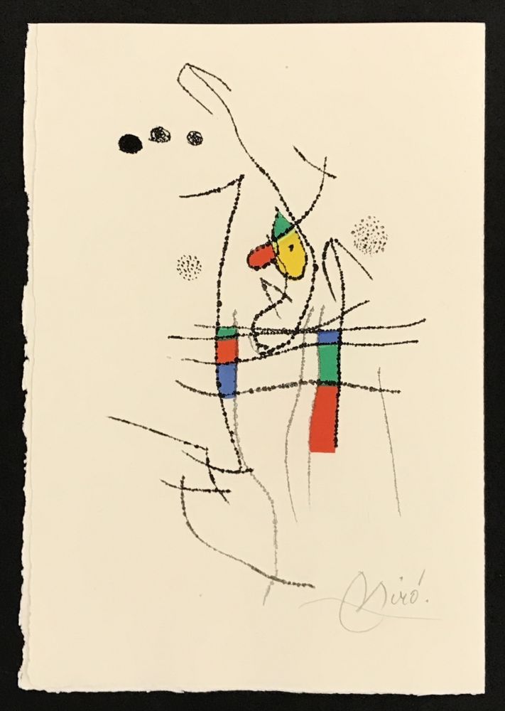 Grabado Miró - La Spirale 1