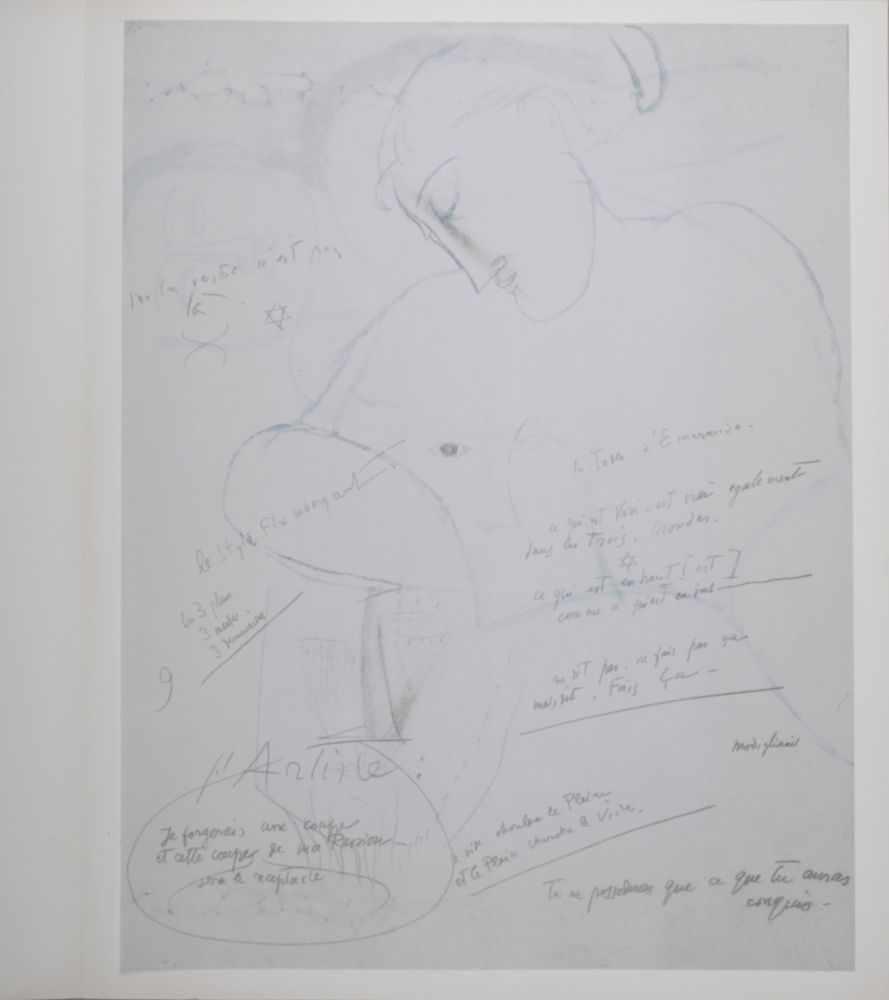 Litografía Modigliani - La Table d'Emeraude