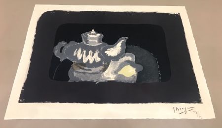 Litografía Braque - La théière grise 