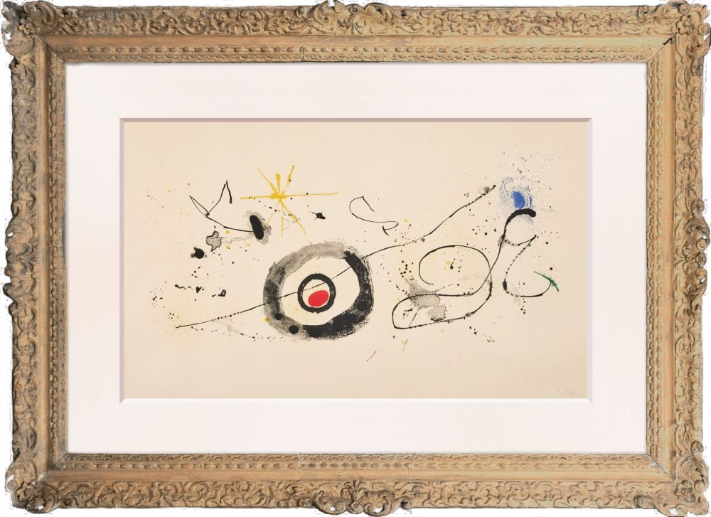 Litografía Miró - La traversée du miroir