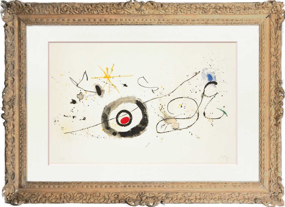 Litografía Miró - La traversée du miroir