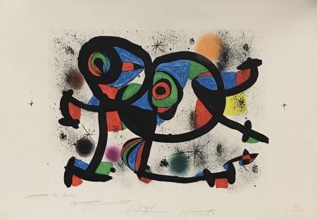 Litografía Miró - La Triple Roue I