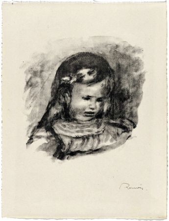 Litografía Renoir - La Tête baissée