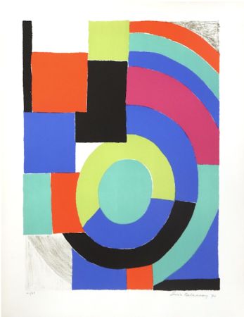Litografía Delaunay - La Verte