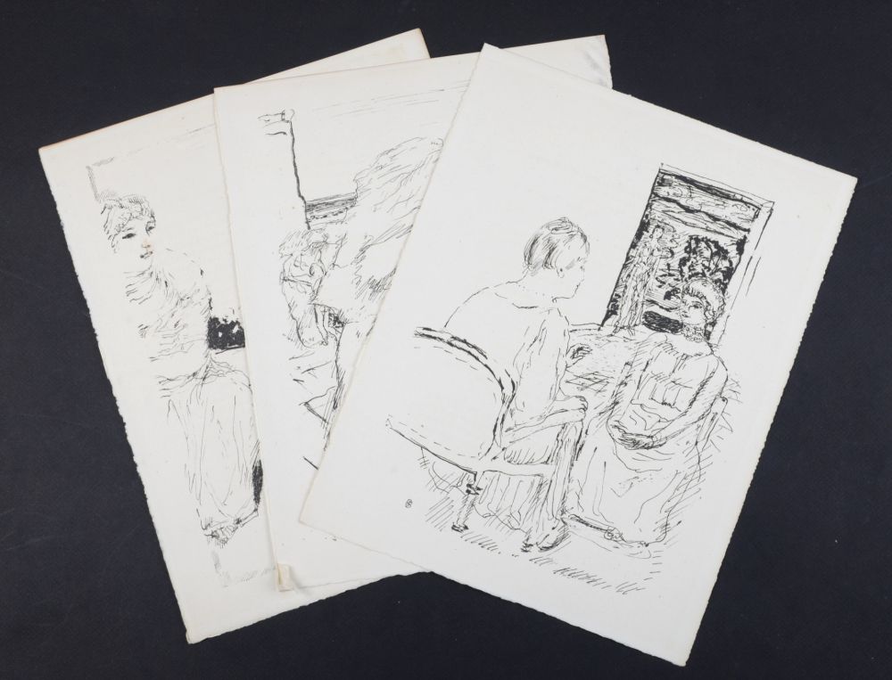 Litografía Bonnard - La vie de Sainte Monique #1, 1930 - Set of 3 lithographs
