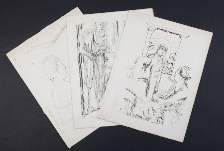 Litografía Bonnard - La vie de Sainte Monique #2, 1930 - Set of 3 lithographs