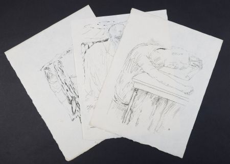 Litografía Bonnard - La vie de Sainte Monique #5, 1930 - Set of 3 lithographs