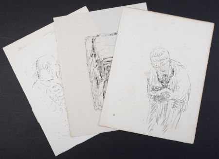 Litografía Bonnard - La vie de Sainte Monique #9, 1930 - Set of 3 lithographs