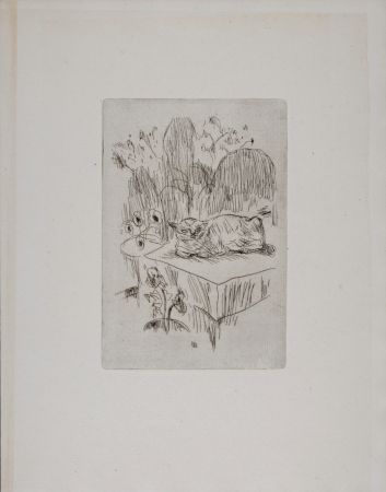 Aguafuerte Bonnard - La Vie de Sainte Monique (C), 1930