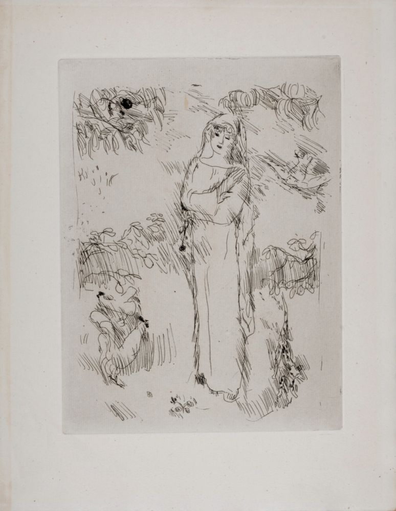 Aguafuerte Bonnard - La Vie de Sainte Monique (H), 1930
