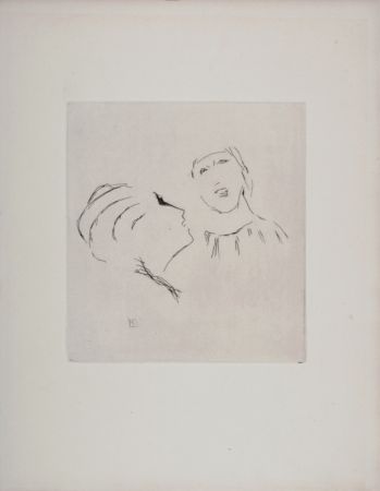 Aguafuerte Bonnard - La Vie de Sainte Monique (I), 1930