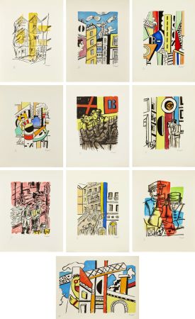 Litografía Leger - LA VILLE. 29 lithographies originales en couleurs (Paris, 1959)