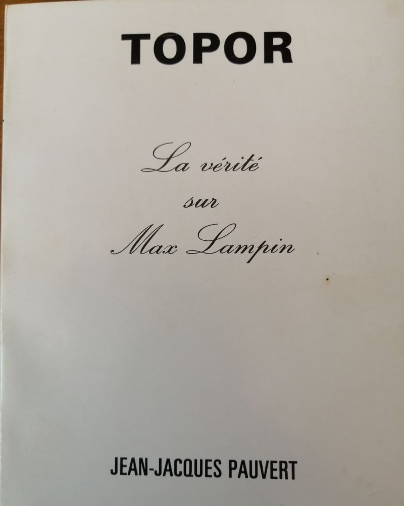 Libro Ilustrado Topor - La Vérité sur Max Lampin