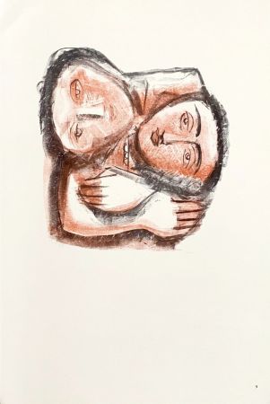 Litografía Calder (After) - L'abbraccio