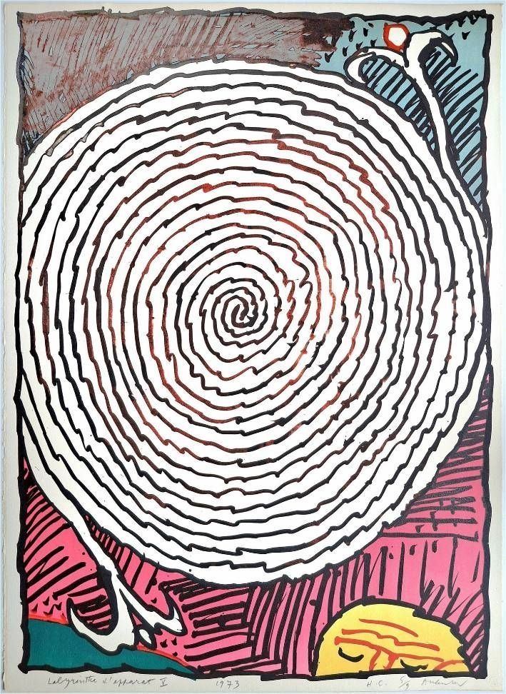 Litografía Alechinsky - Labyrinthe d’apparat IV