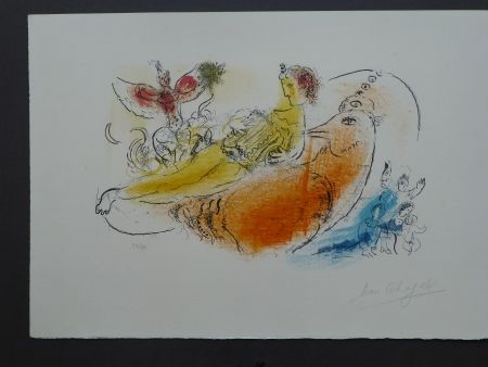 Litografía Chagall - L'accordéoniste , 1957