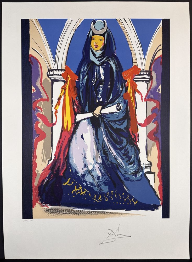 Litografía Dali - Lady Blue