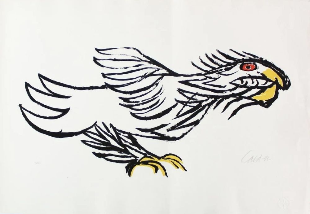 Litografía Calder - L'Aigle