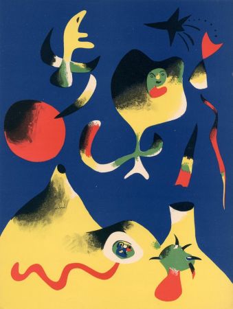 Litografía Miró (After) - L'Air