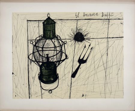 Litografía Buffet - Lampe tempête, 1960 - Hand-numbered!