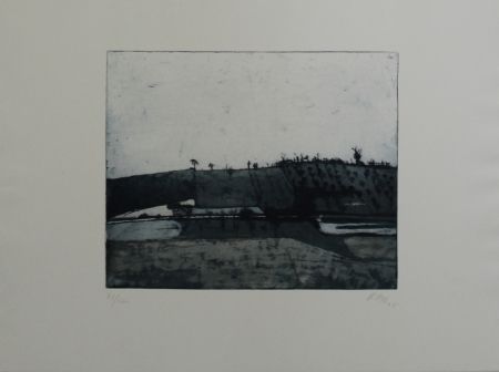 Aguafuerte Y Aguatinta Biederbick - Landschaft / Landscape