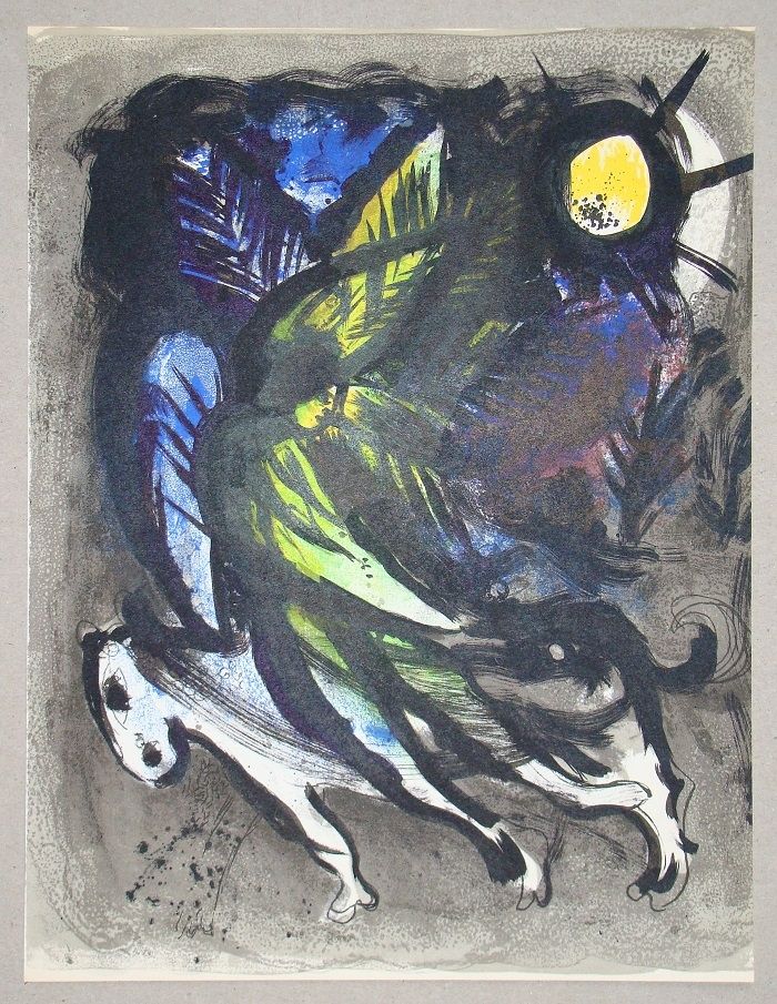 Litografía Chagall - L'Ange