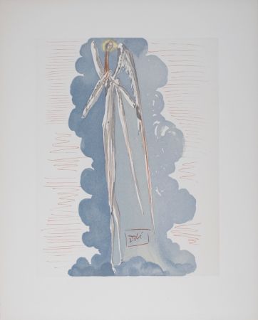 Litografía Dali - L'Ange du 7ème ciel