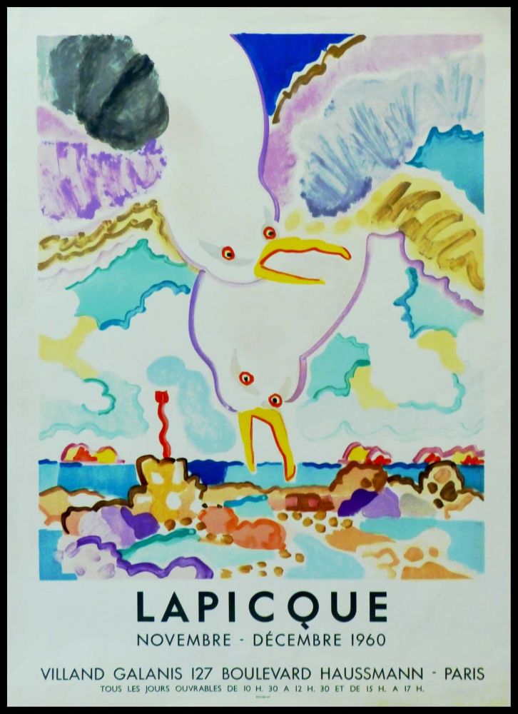 Cartel Lapicque - LAPICQUE GALERIE VILLAND GALANIS 