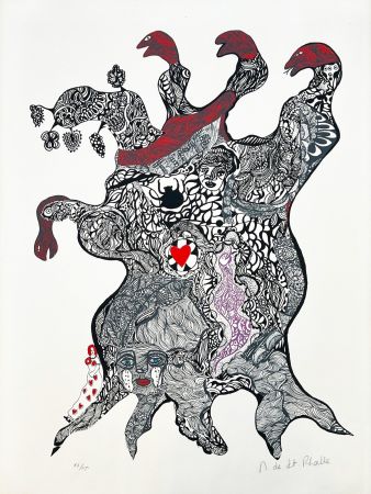 Serigrafía De Saint Phalle - L'arbre à tête de serpent 