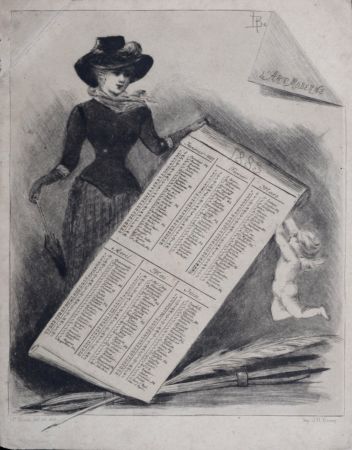 Litografía Boutet - L'Art Moderne, 1883