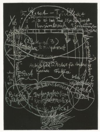 Aguatinta Beuys - L'arte è una zanzara dalle mille ali - III