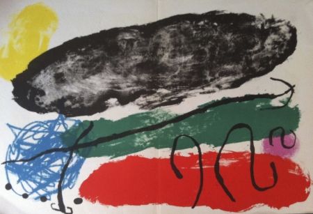 Litografía Miró - L'astre patagon