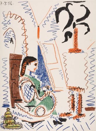 Litografía Picasso - L'atelier de Cannes (The Cannes Studio)