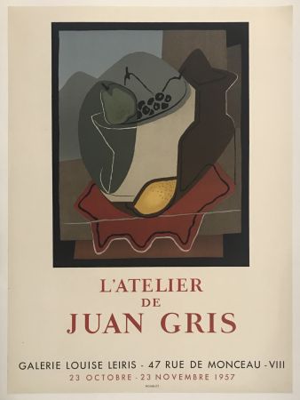 Litografía Gris  - L’Atelier de Juan Gris