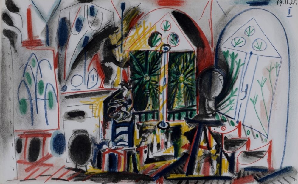 Litografía Picasso - L'Atelier de La Californie #1, 1959