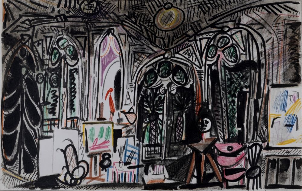 Litografía Picasso - L'Atelier de La Californie #2, 1959