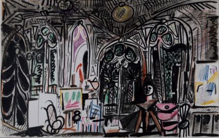 Litografía Picasso - L'Atelier de La Californie #2, 1959